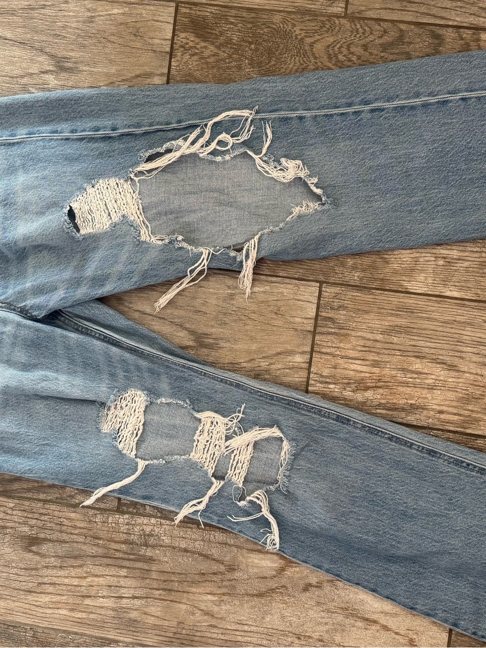 Aeropostale Light Blue Ripped Jeans